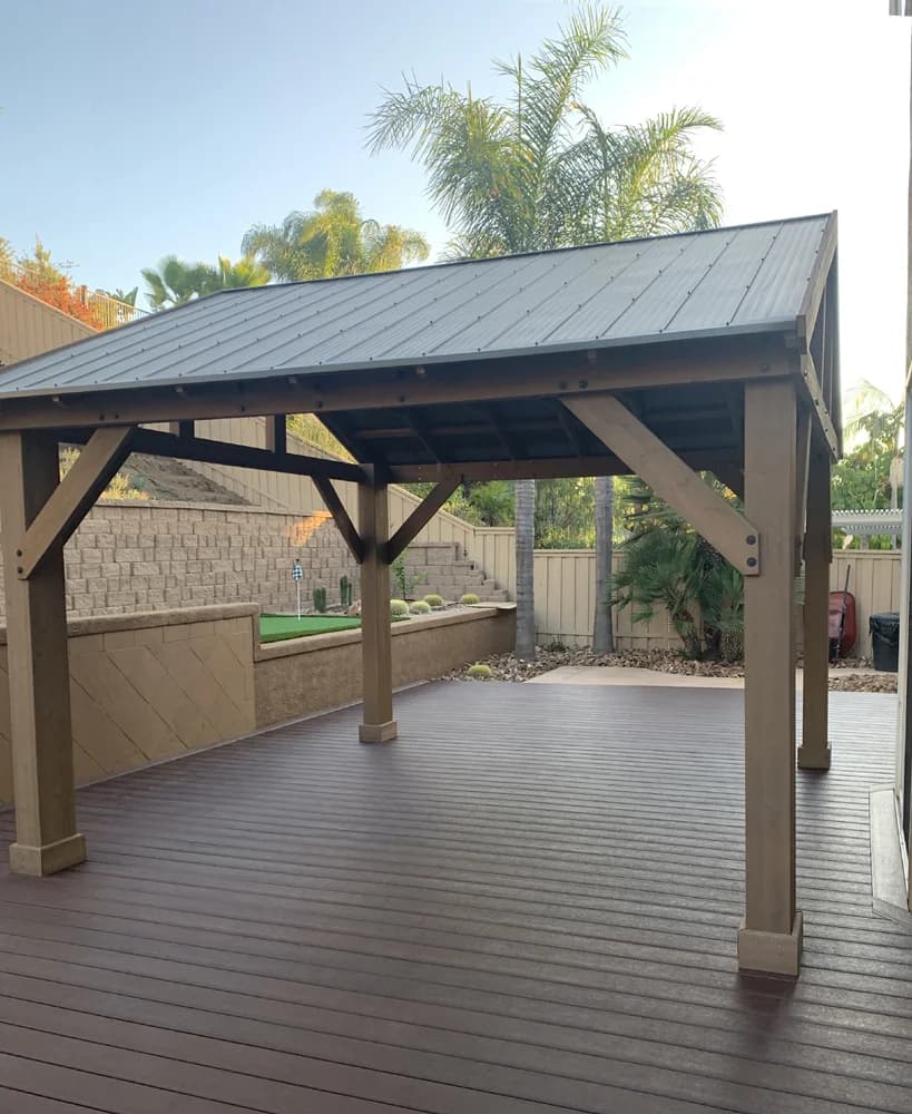 Custom deck and patio cover for outdoor living in San Diego
