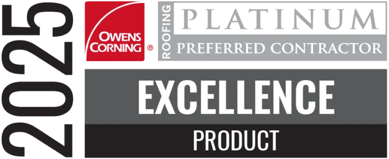 2025 my town roofing memphis roofer owens corning product excellence award winner