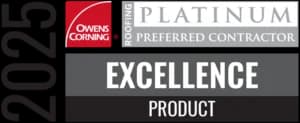 2025 my town roofing memphis roofer owens corning product excellence award winner
