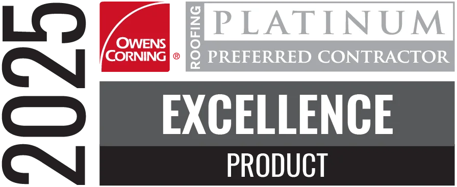 2025 my town roofing memphis roofer owens corning product excellence award winner