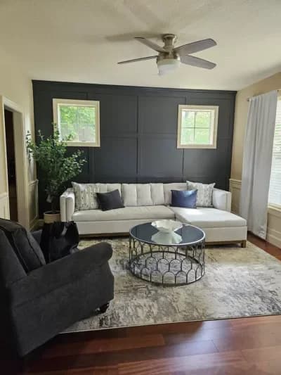 newly painted livng room by JK Paint & Contracting of the portland area