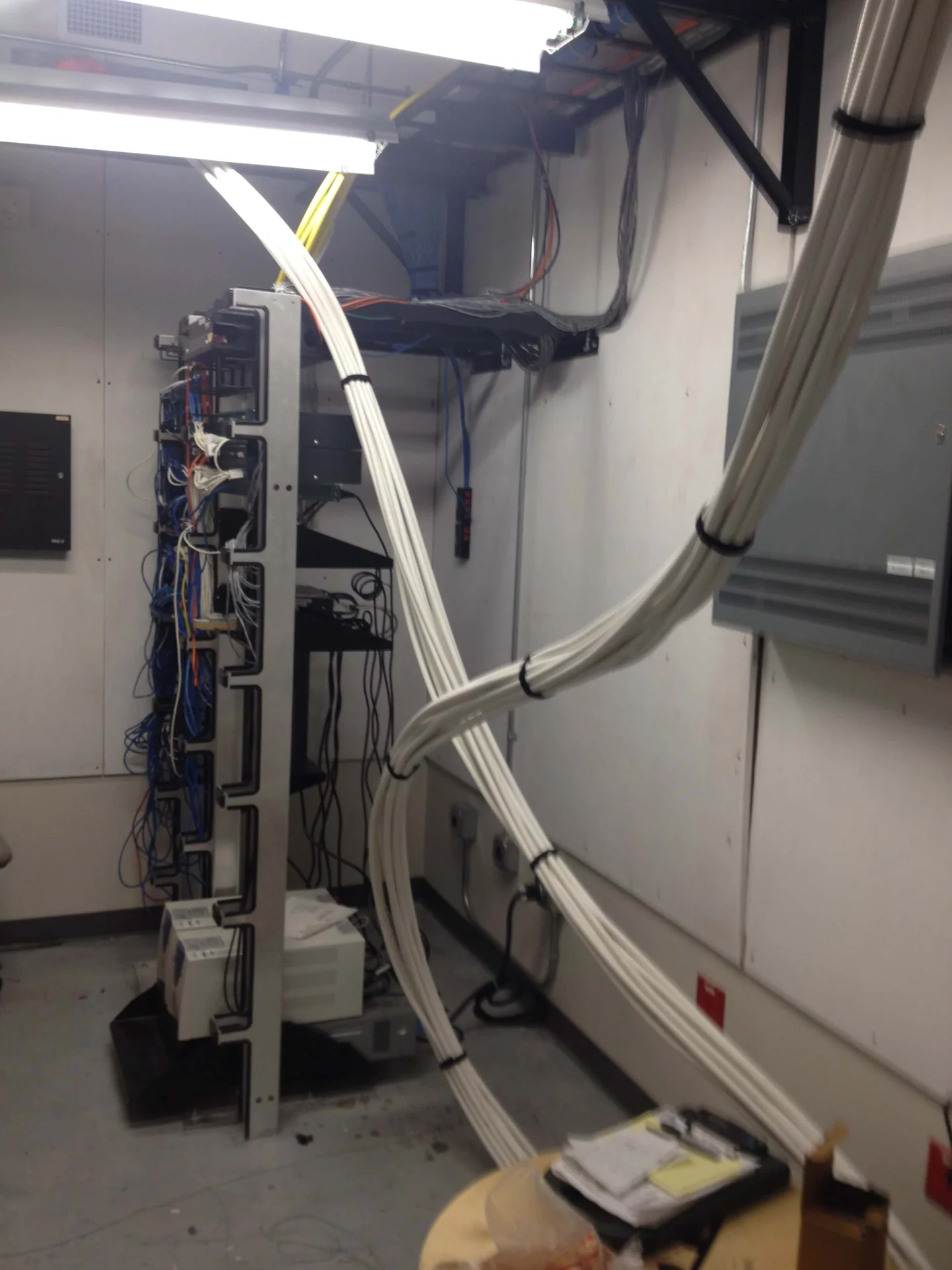 mid-project server wiring