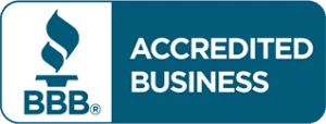 BBB Accredited Business seal, symbolizing trust and quality assurance for Ace Kustoms Cabinets & Trim in innovative cabinetry solutions.