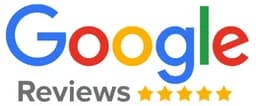 Google Reviews logo featuring five stars, representing customer feedback for American Foundation Specialists.