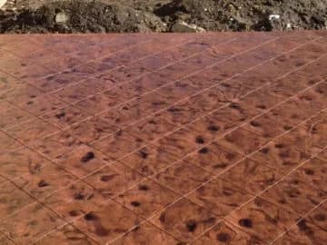 Stamped patio
