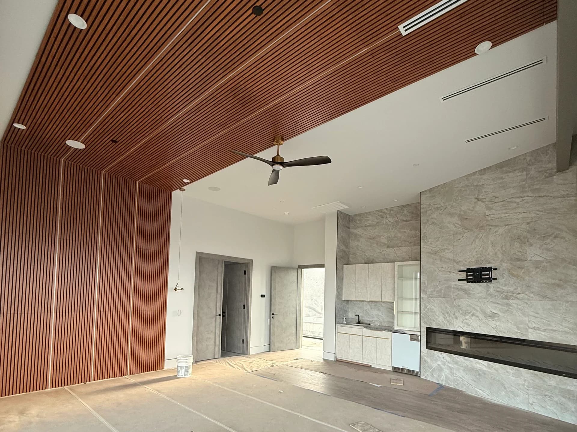 Expert drywall workmanship on residential remodeling project