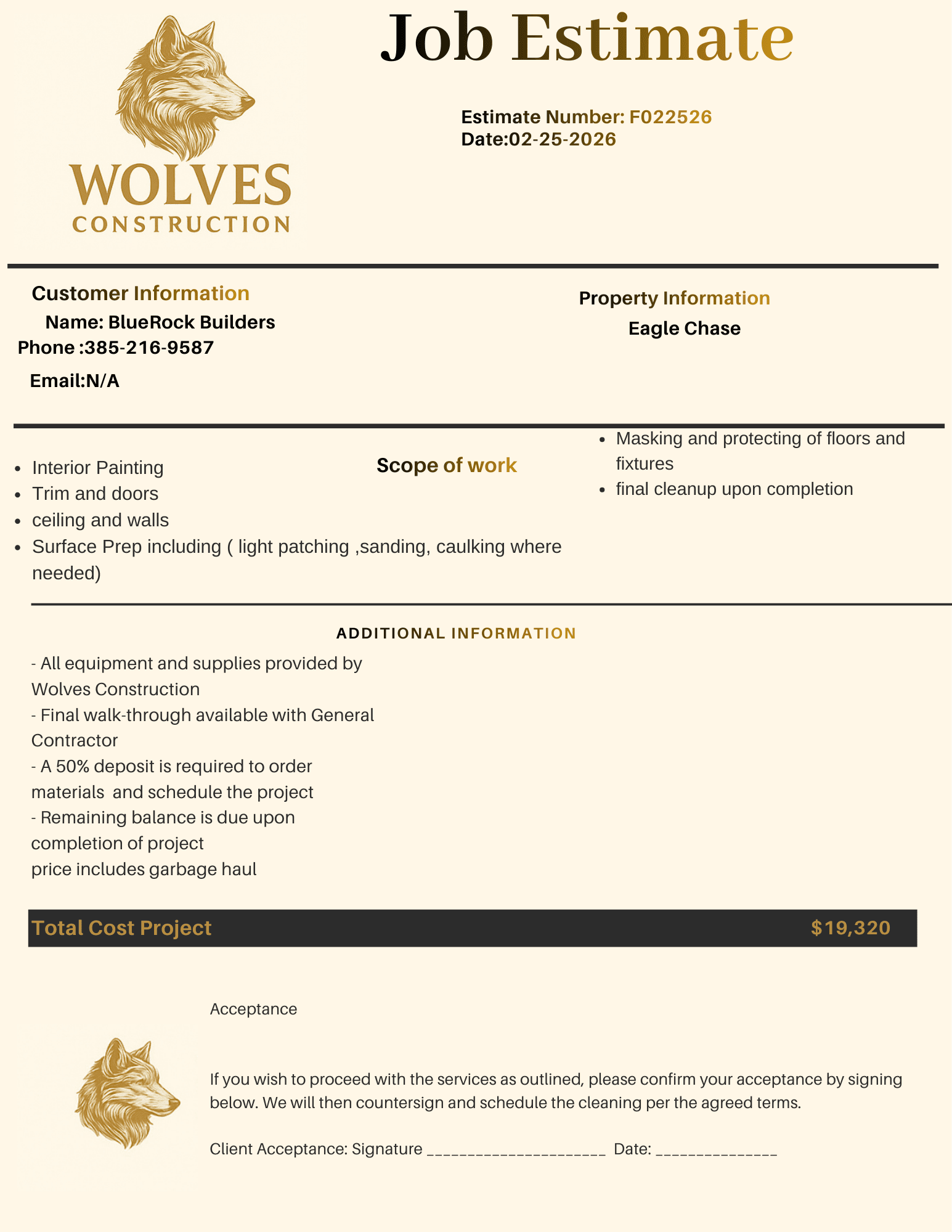 Wolves Construction portfolio photo