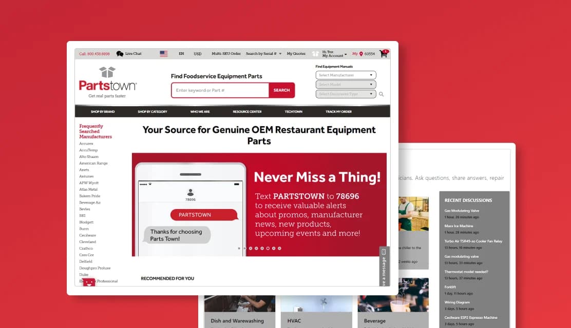 Parts Town case study banner