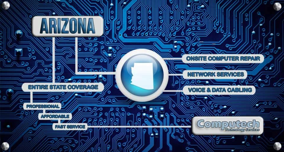 Arizona Onsite Computer, PC & Printer Repairs, Network Voice & Data Cabling Services