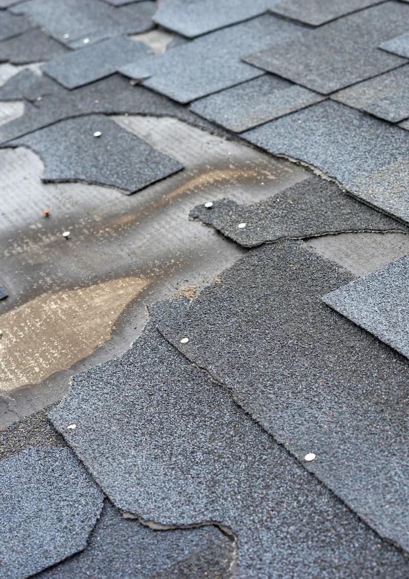 damaged roof