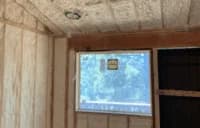 This project in Angel Fire, NM used spray foam due to its air infiltration properties, structural support, and high R Value