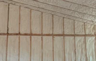 This project in Angel Fire, NM used spray foam due to its air infiltration properties, structural support, and high R Value