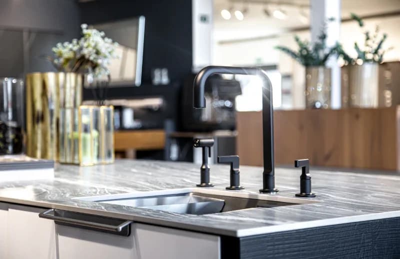 New faucet in kitchen