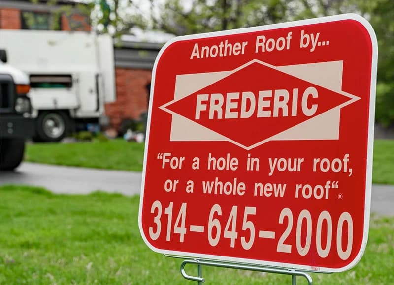 Home serviced by Frederic Roofing Company