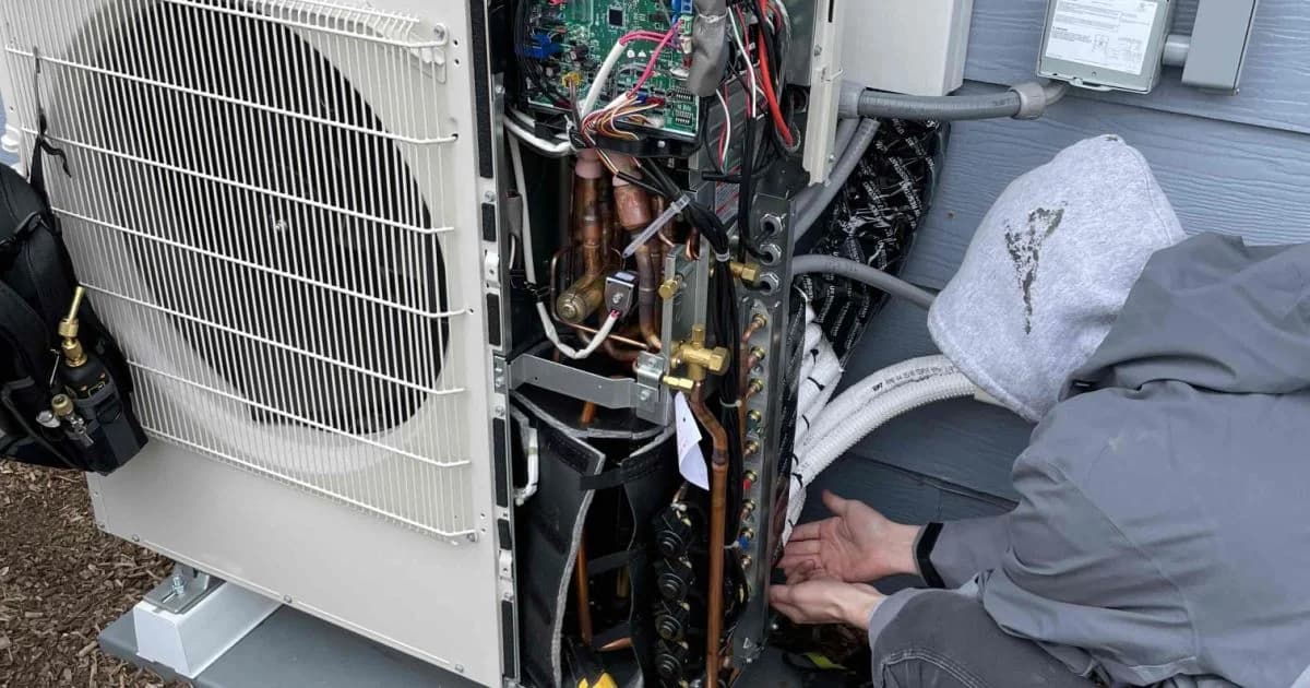 5 Head Ductless Wall Mount Heat Pump Installed in Meridian Idaho