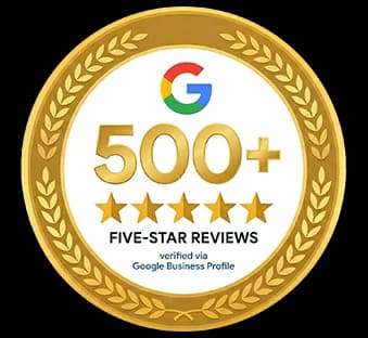 500 plus Google Reviews