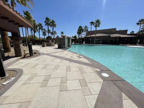 Pool Decking.