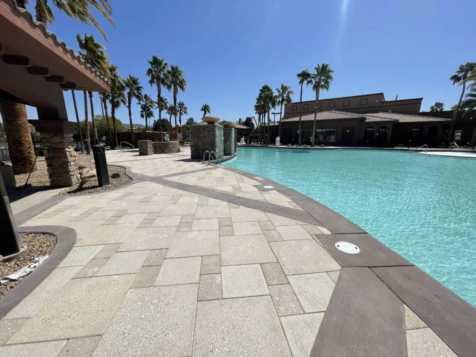 Pool Decking.