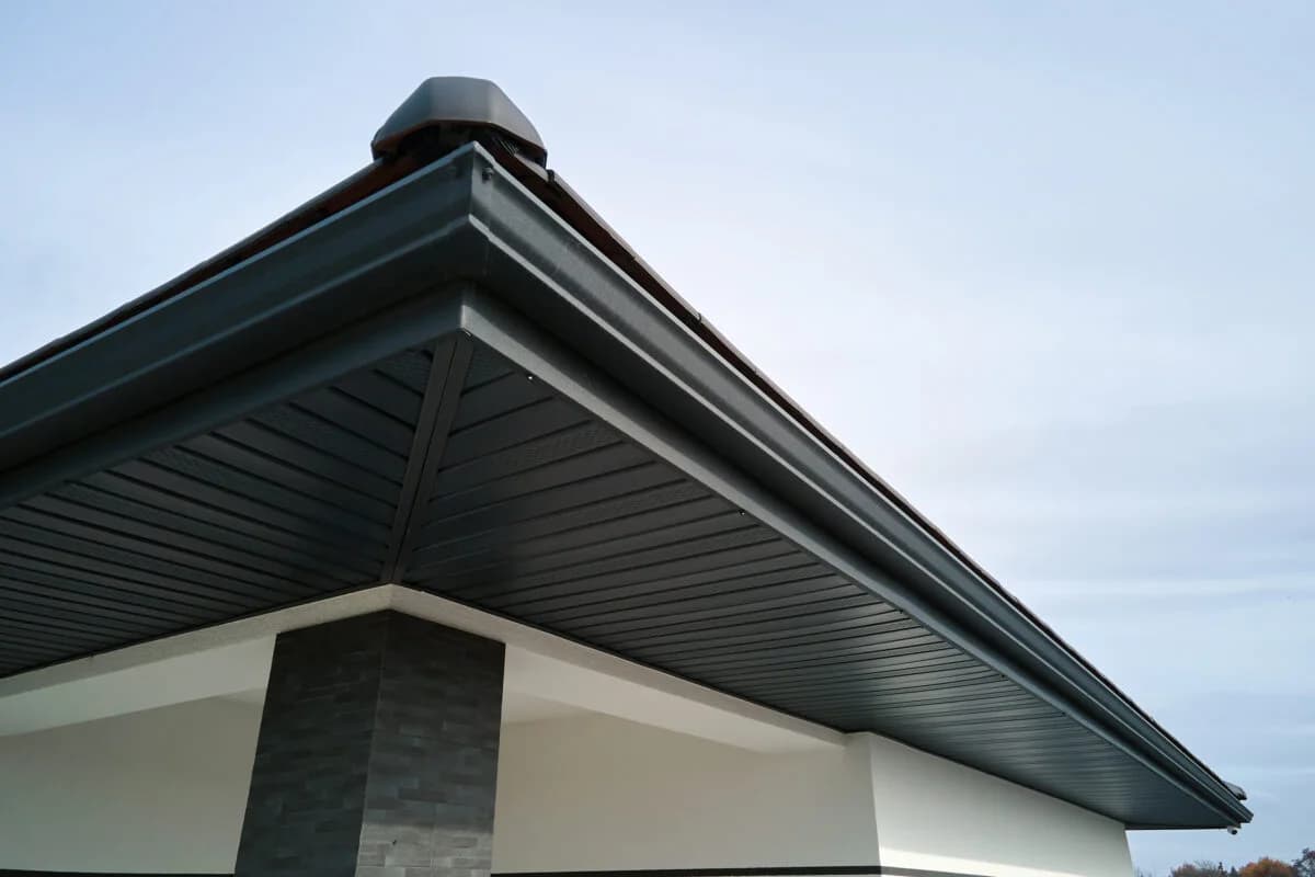 New gutters on home