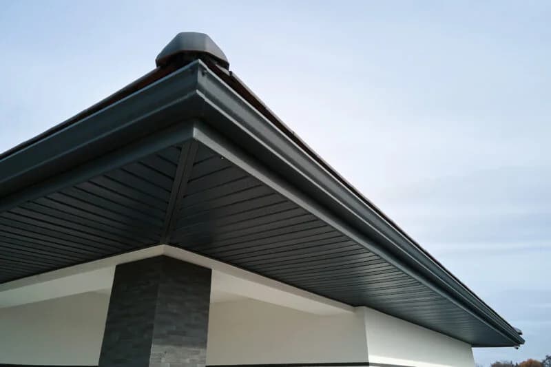 New gutters on home