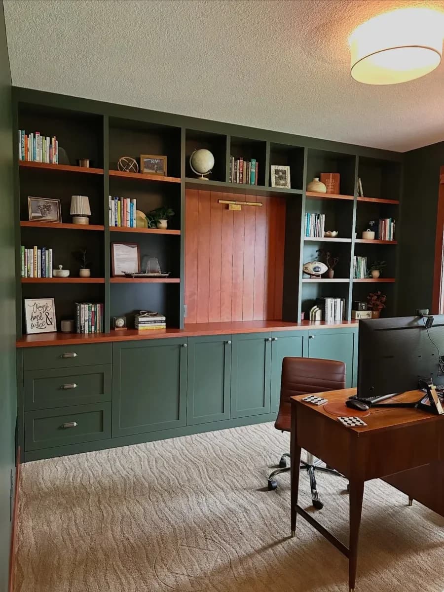 5 Custom Home Office Built Ins ideas