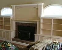 mantle bookcases