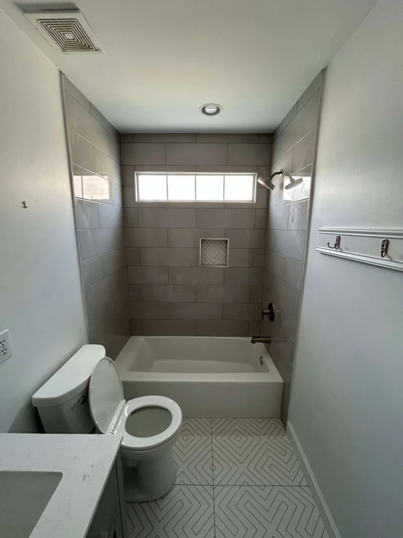 Example of a bathroom remodeling home renovation project.