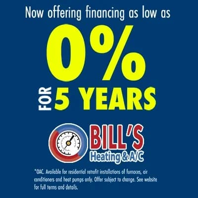 an advertisement for a 0% financing for 5 years