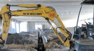 UMC HVAC and Plumbing heavy equipment onsite