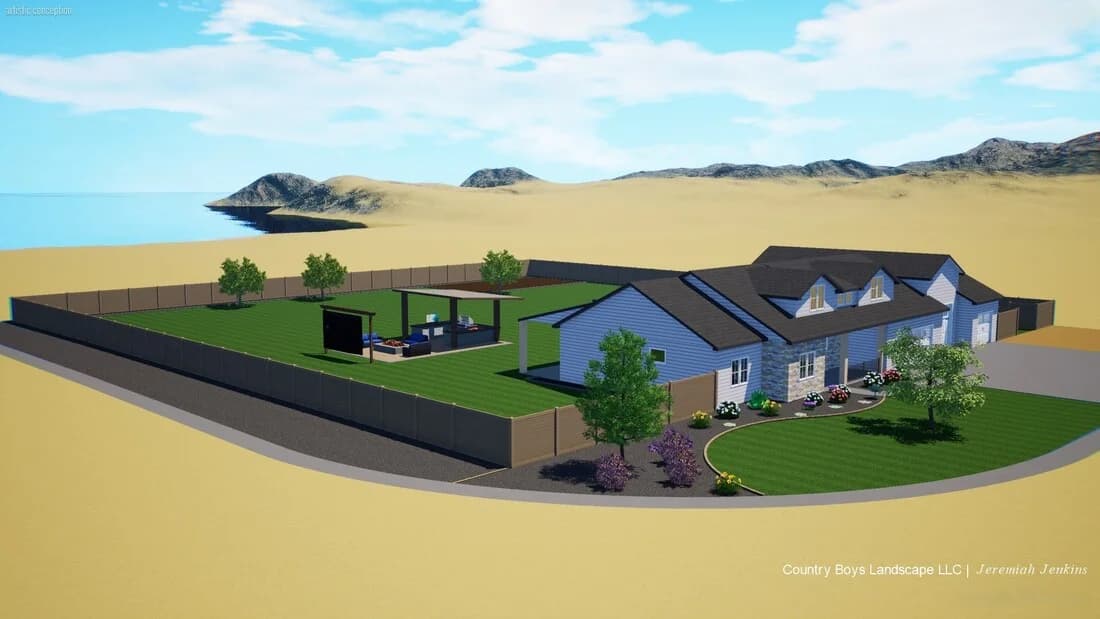 Landscape design with 2D/3D renderings in the Treasure Valley