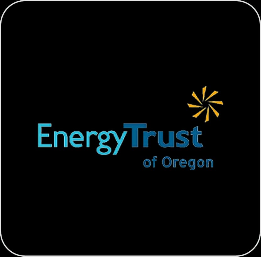 Energy Trust of Oregon logo on black.