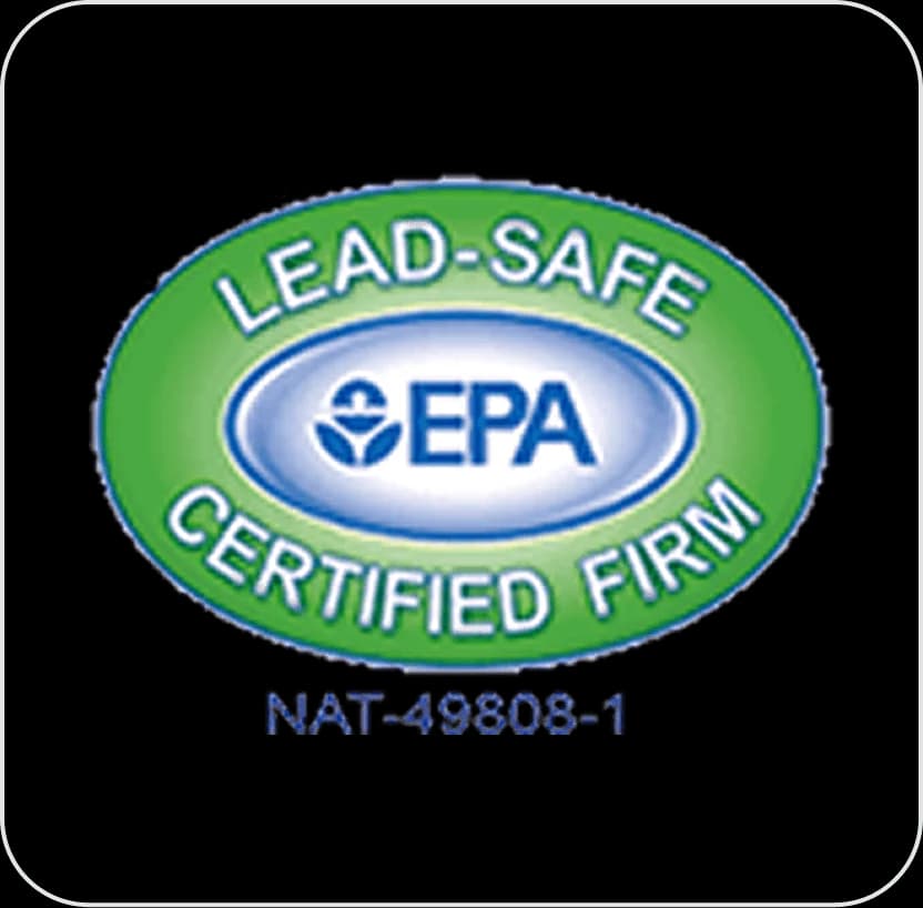 EPA lead-safe certified firm logo.
