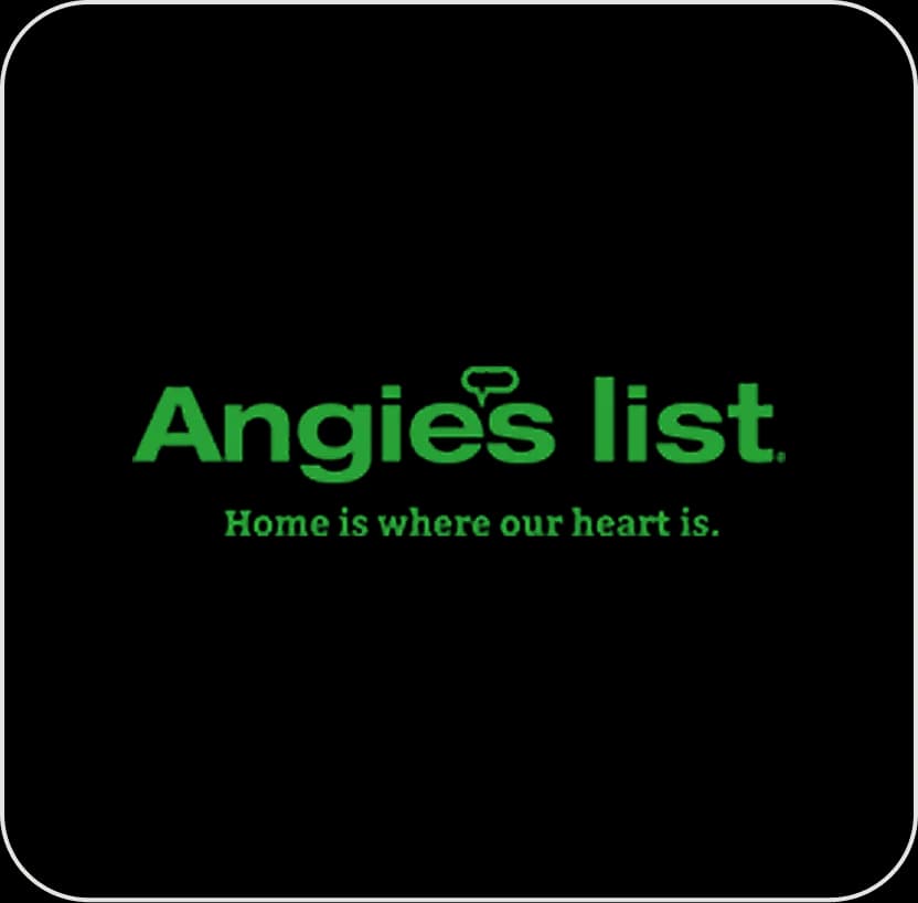 Angie's List logo with slogan.