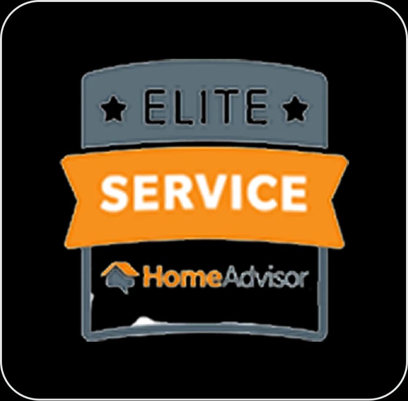 HomeAdvisor Elite Service badge logo.