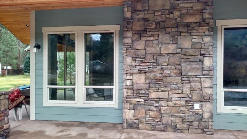 stone on outside of home