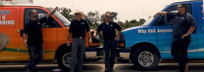 lanz workers with vans