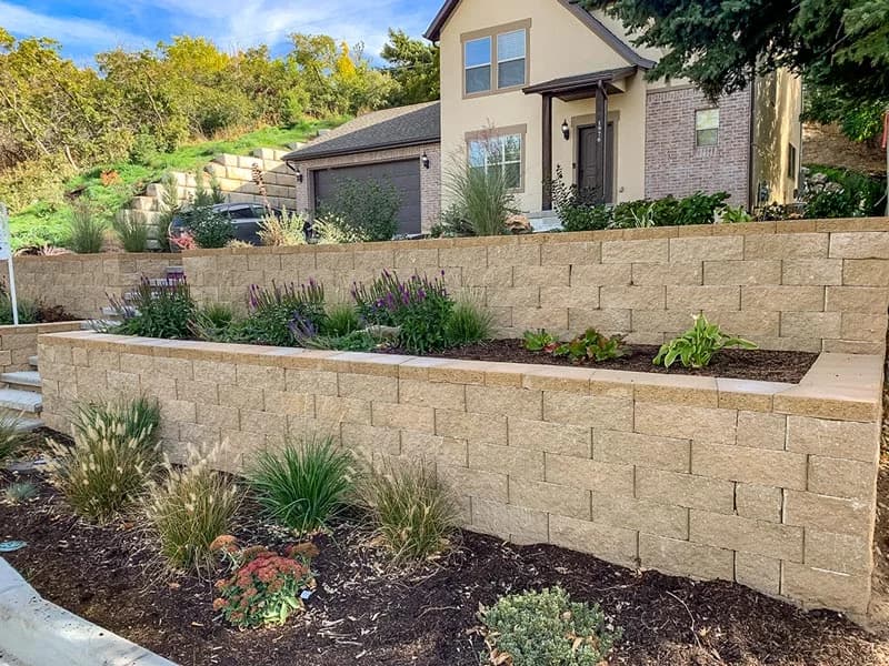 rock planter boxes