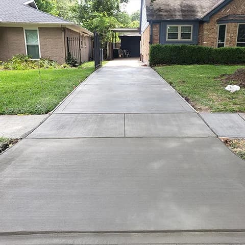 driveway brush finish