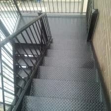 Lincoln park exterior metal staircase after