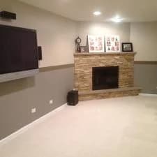 Media room after