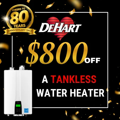 $800 Off a Tankless Water Heater