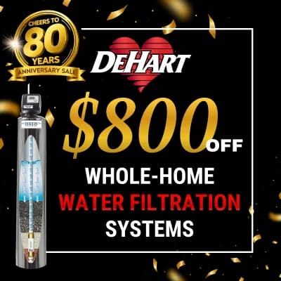 $800 Off Whole-Home Water Filtration Systems