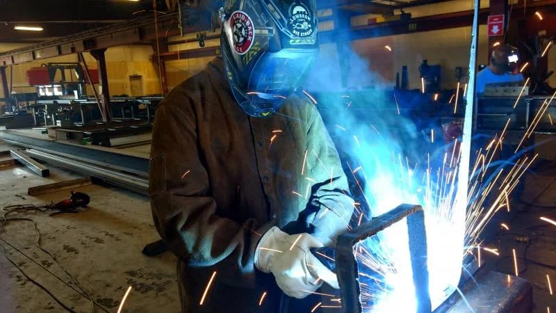 TRC welder - blue light