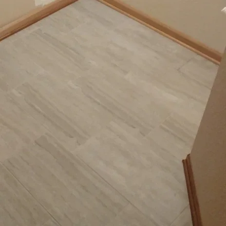 service 2 newly installed porcelain tiles flooring
