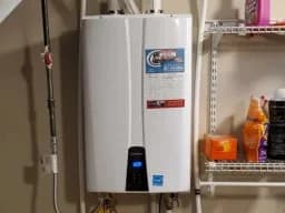 Tankless water heater install
