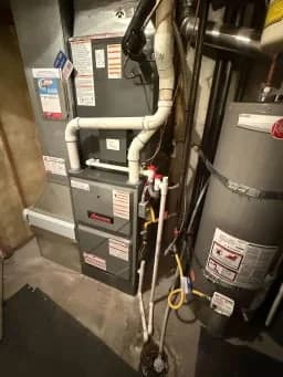 High-efficiency furnace install
