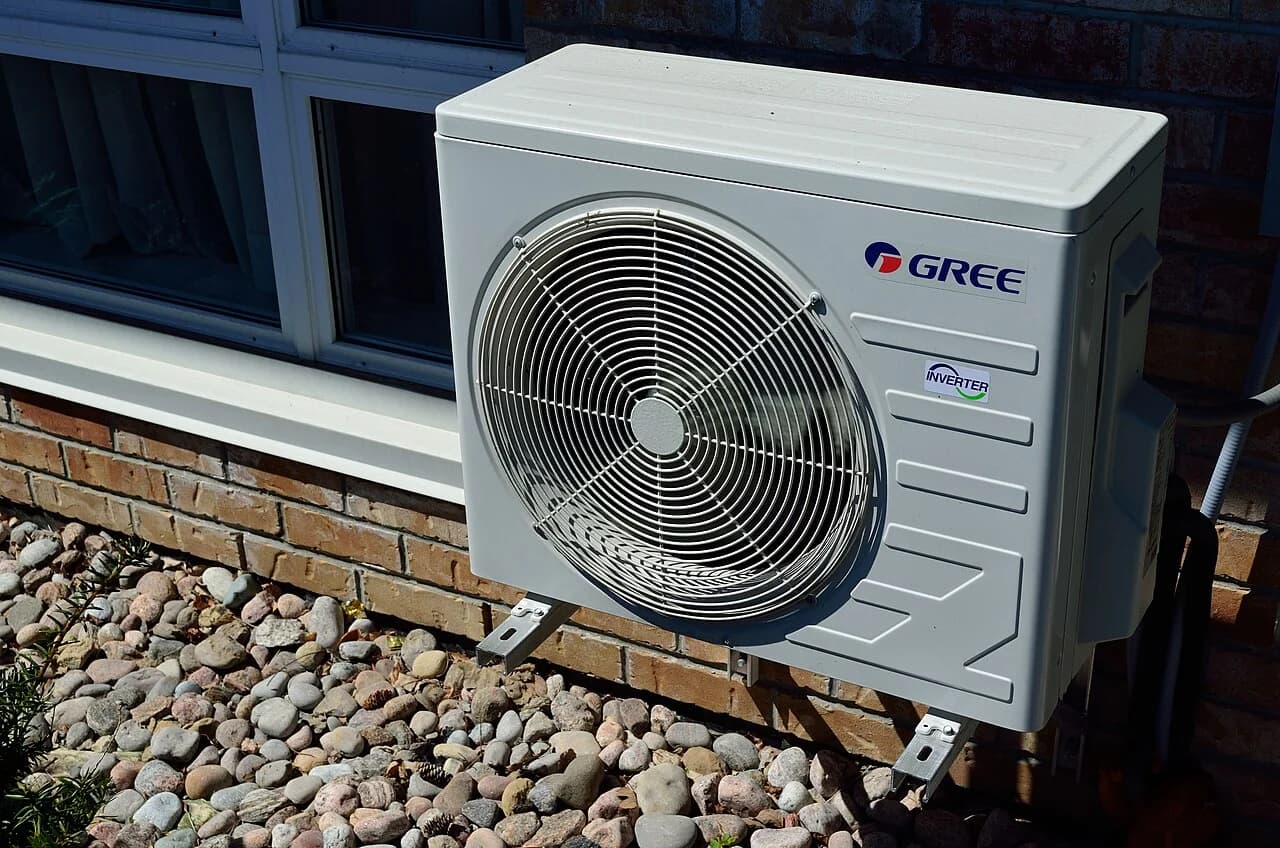 Outdoor residential air conditioner ready for spring AC service in Utah
