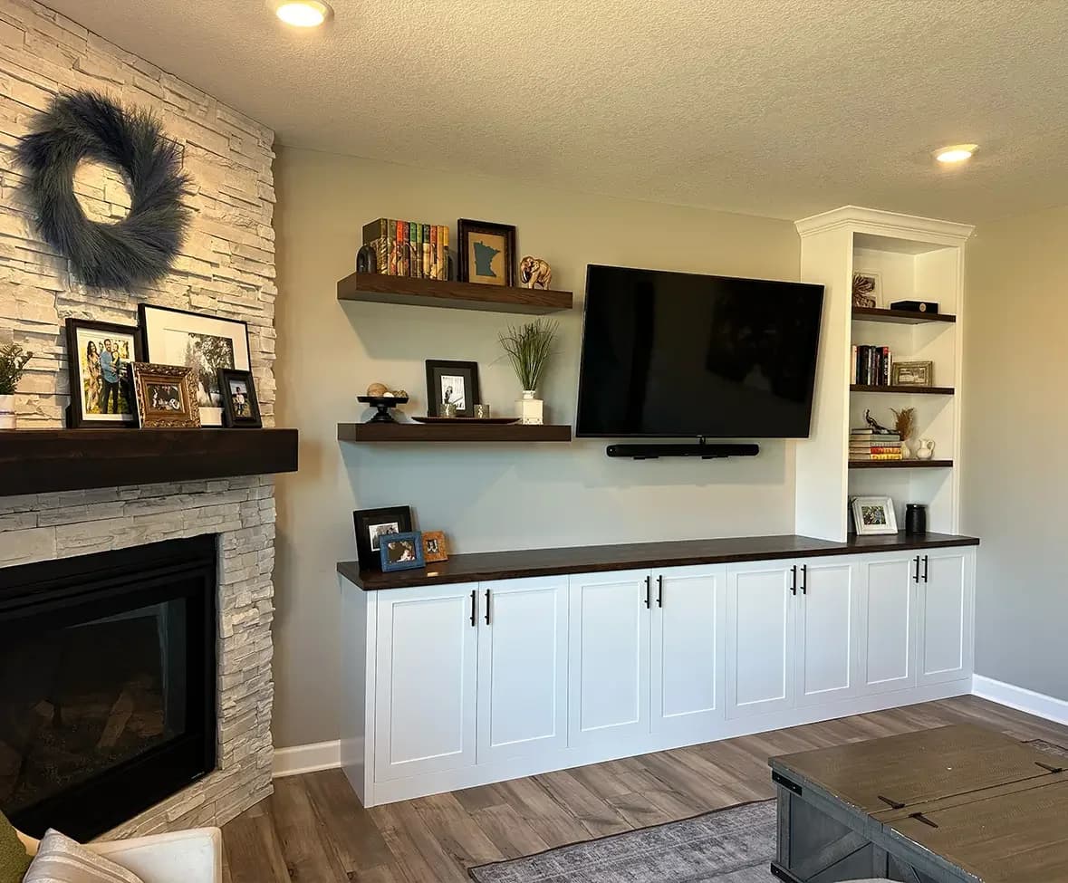 Living Room Custom Cabinetry