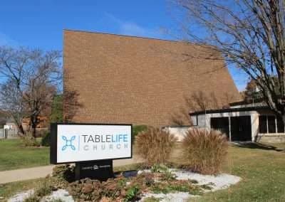Table Life Church with a new roof