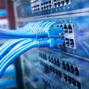 An example of the organization of our network cabling services